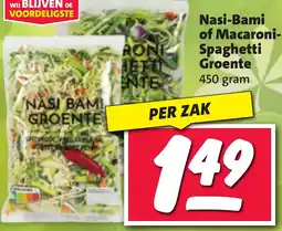 Nettorama Nasi Bami of Macaroni Spaghetti Groente aanbieding