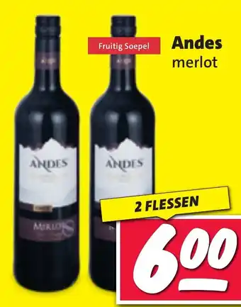 Nettorama Andes merlot aanbieding