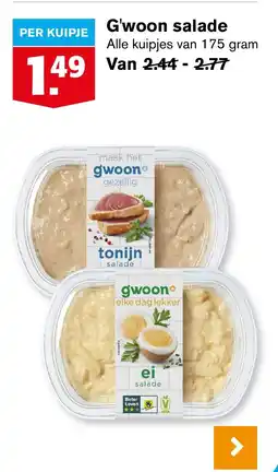 Hoogvliet G'woon salade aanbieding