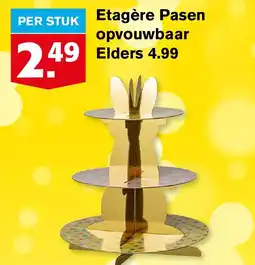 Hoogvliet Etagère Pasen opvouwbaar aanbieding