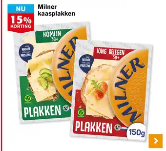 Hoogvliet Milner kaasplakken aanbieding