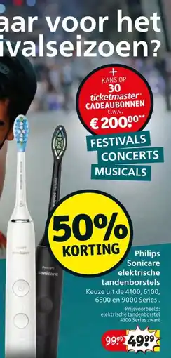 Kruidvat Philips Sonicare elektrische tandenborstels aanbieding