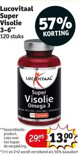 Kruidvat Lucovitaal Super Visolie 3-6** aanbieding