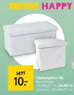 Xenos Opbergbox rib aanbieding