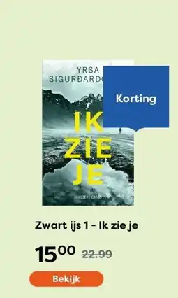 The Read Shop Zwart ijs 1 - Ik zie je aanbieding