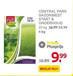 Praxis CENTRAL PARK GAZONMEST START & ONDERHOUD aanbieding