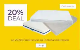 Prenatal 20% DEAL op ZZZOO matrassen en Prénatal matrassen aanbieding