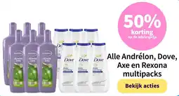 Plein.nl Andrélon, Dove, Axe en Rexona aanbieding