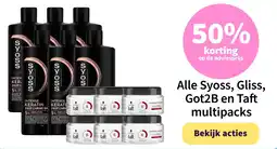 Plein.nl Syoss, Gliss, Got2B en Taft aanbieding