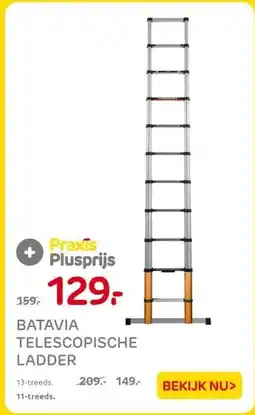 Praxis BATAVIA TELESCOPISCHE LADDER aanbieding