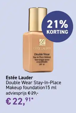 Mooi parfumerie Estée Lauder Double Wear Stay-In-Place. Makeup foundation 15 ml aanbieding