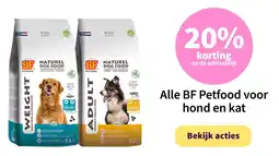 Plein.nl BF Petfood voor hond en kat aanbieding