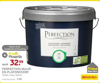 Praxis PERFECTION MUUR- EN PLAFONDVERF aanbieding