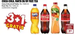 MCD Supermarkt COCA-COLA, FANTA EN/OF FUZE TEA aanbieding