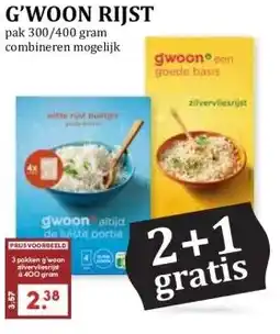 MCD Supermarkt G'WOON RIJST aanbieding