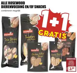 MCD Supermarkt ALLE ROSEWOOD DIERENVOEDING EN/OF SNACKS aanbieding