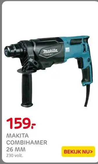 Praxis MAKITA COMBIHAMER 26 MM aanbieding