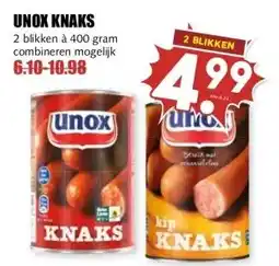 MCD Supermarkt UNOX KNAKS aanbieding