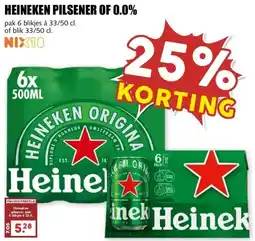 MCD Supermarkt HEINEKEN PILSENER OF 0.0% aanbieding