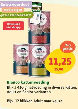 Maxi Zoo Bianco kattenvoeding aanbieding