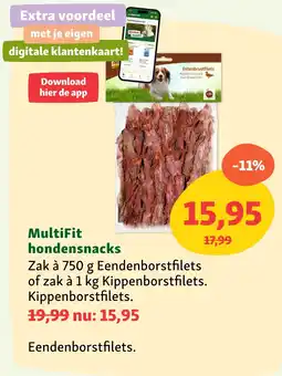 Maxi Zoo MultiFit hondensnacks aanbieding