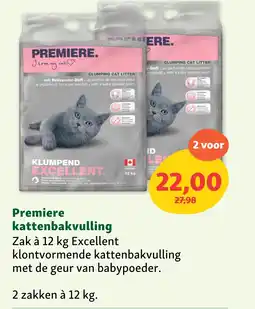 Maxi Zoo Premiere kattenbakvulling aanbieding