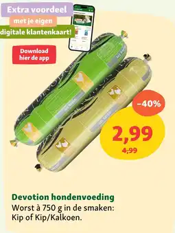 Maxi Zoo Devotion hondenvoeding aanbieding