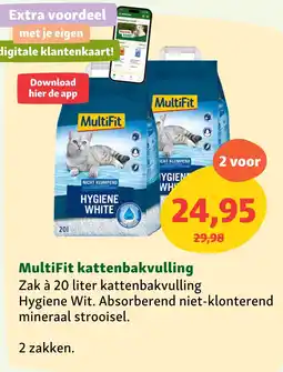 Maxi Zoo MultiFit kattenbakvulling aanbieding