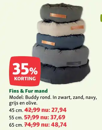 Maxi Zoo Fins & Fur mand aanbieding