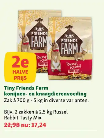 Maxi Zoo Tiny Friends Farm konijnen- en knaagdierenvoeding aanbieding