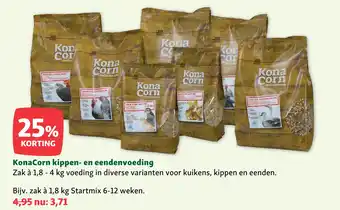 Maxi Zoo KonaCorn kippen- en eendenvoeding aanbieding