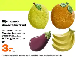 Kwantum Wanddecoratie fruit aanbieding