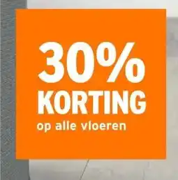 GAMMA 30% KORTING op alle vloeren aanbieding