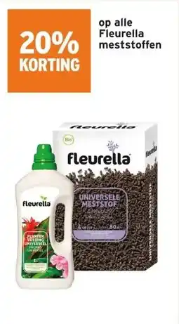 GAMMA 20% KORTING op alle Fleurella meststoffen aanbieding