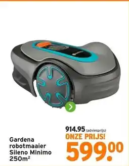 GAMMA Gardena robotmaaier Sileno Minimo 250m² aanbieding