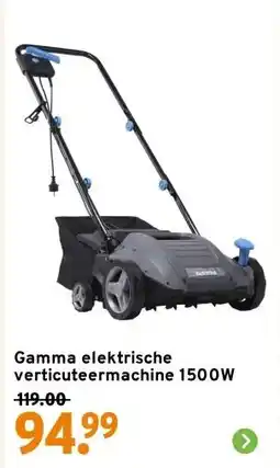 GAMMA Gamma elektrische verticuteermachine 1500W aanbieding