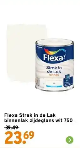 GAMMA Flexa Strak in de Lak binnenlak zijdeglans wit 750 ml aanbieding