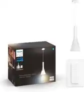 Wehkamp Philips Hue Explore hanglamp - warm tot koelwit licht - wit - 1 dimmer switch aanbieding