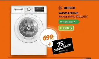 Expert Bosch WAN28297NL EXCLUSIV aanbieding