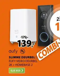 Expert Eufy Eufy Video Doorbell 2K + HomeBase 2 Zwart aanbieding