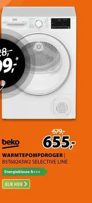 Expert Beko B5T68243W2 Selective Line aanbieding