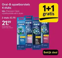 Etos Oral-B opzetborstels 4 stuks aanbieding