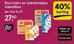 Etos Etos luiers en luierbroekjes maandbox aanbieding