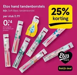 Etos Etos hand tandenborstels aanbieding