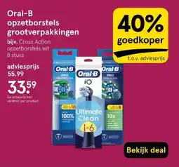 Etos Oral-B opzetborstels grootverpakkingen aanbieding