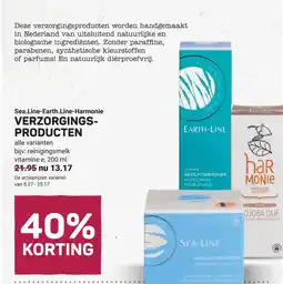 Ekoplaza Sea.Line-Earth. Line-Harmonie VERZORGINGSPRODUCTEN aanbieding