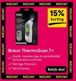 Etos Braun ThermoScan 7+ aanbieding