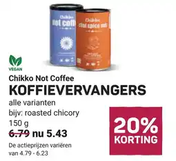 Ekoplaza Chikko Not Coffee KOFFIEVERVANGERS aanbieding