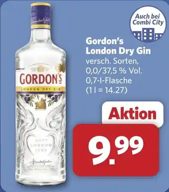 Combi Gordon's London Dry Gin aanbieding