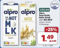 Combi Alpro Soya Drink, Hafer Drink oder Not MLK aanbieding